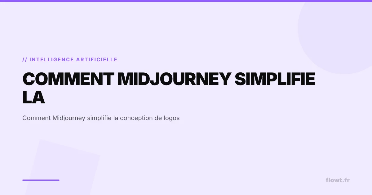 Comment Midjourney simplifie la conception de logos