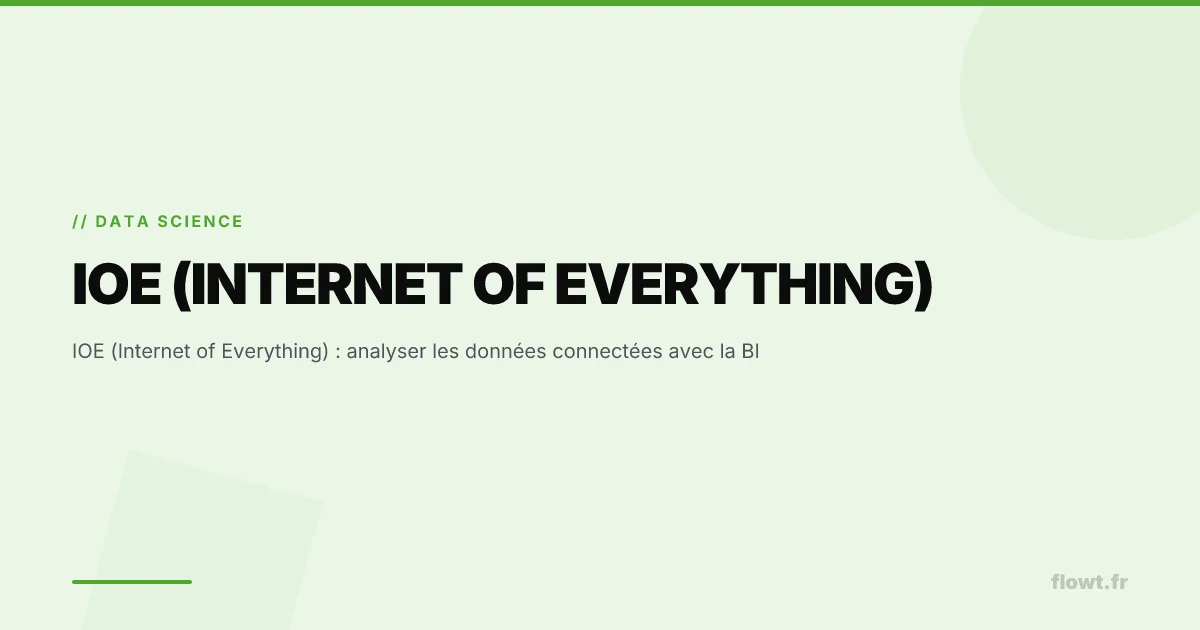 IOE (Internet of Everything) : analyser les données connectées avec la BI